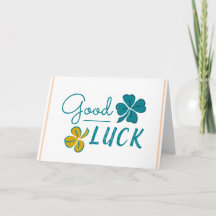 Good Luck Four Leaf Clover Shamrock