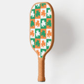 Good Luck Green Oranje Ireland Patroon Checker Pickleball Paddle (Links)