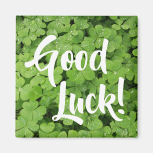 Good Luck groene frisse shamrock koelkastmagneet Magneet
