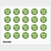 Good Luck groene shamrock stickers (Vel)