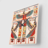 Good Luck Hieroglyphics, Egyptian God Amon Ra Vierkante Klok (Hoek)