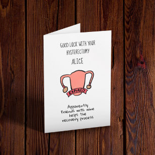 Good Luck Hysterectomy Recovery Kaart