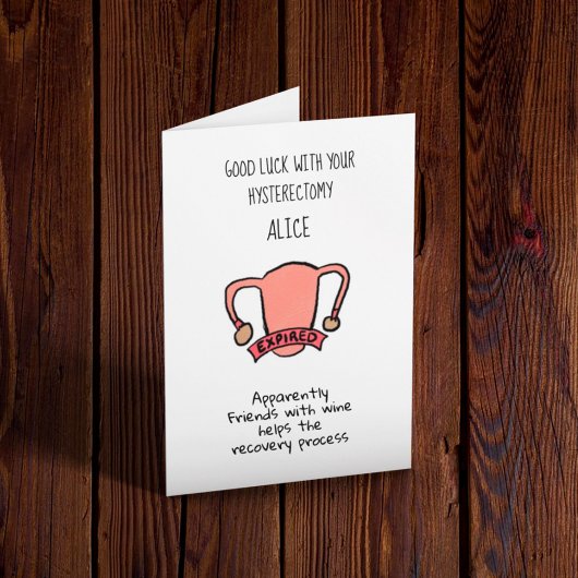 Good Luck Hysterectomy Recovery Kaart