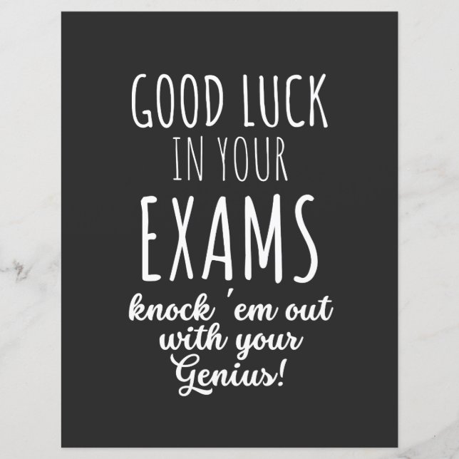 good Luck in your exams (Voorkant)
