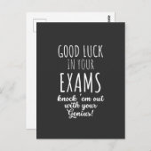 good Luck in your exams Briefkaart (Voorkant / Achterkant)