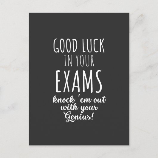 good Luck in your exams Briefkaart (Voorkant)