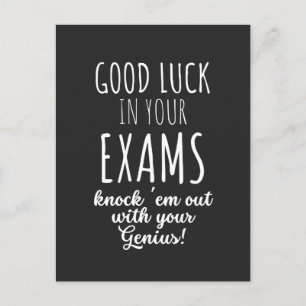 good Luck in your exams Feestdagenkaart