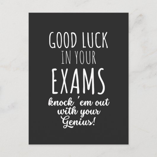 good Luck in your exams Feestdagenkaart (Voorkant)