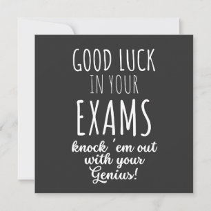 good Luck in your exams Kaart