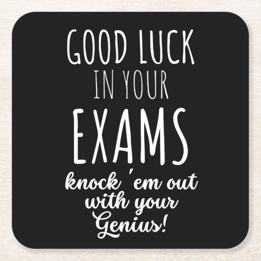 good Luck in your exams Kartonnen Onderzetters (Voorkant)