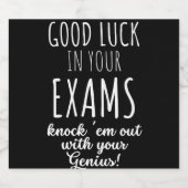 good Luck in your exams Likeurfles Etiket (Enkel label)