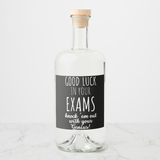 good Luck in your exams Likeurfles Etiket (Voorkant)