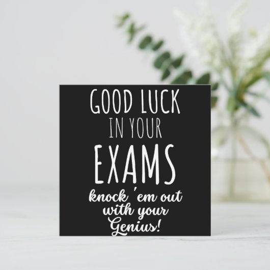 good Luck in your exams Save The Date (Staand voorkant)