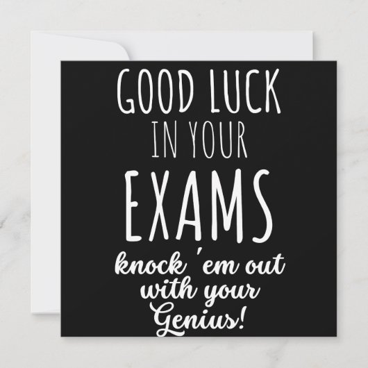 good Luck in your exams Save The Date (Voorkant)