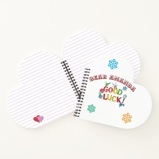 Good Luck Journal – Personalized  Gift Notebook Notitieboek (Binnen)