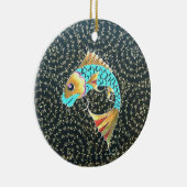 Good Luck Koi Fish Symbol of Fortune Keramisch Ornament (Rechts)