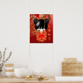 Good Luck Kokeshi Doll Poster (Keuken)