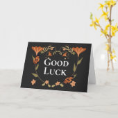 Good Luck Ladybug Floral Kaart (Gele Bloem)