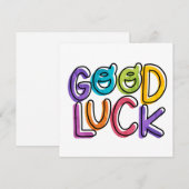 Good Luck Lucky Rainbow Color Wish Feestdagenkaart (Voorkant / Achterkant)