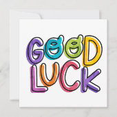 Good Luck Lucky Rainbow Color Wish Feestdagenkaart (Voorkant)