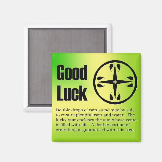 Good Luck Magnet (Voorkant / Achterkant)