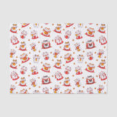 Good Luck Maneki Neko Cats Tissuepapier (Voorkant)