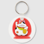 Good Luck Maneki Neko Sleutelhanger (Voorkant)