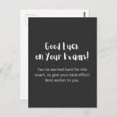 Good Luck on Your Exams! Briefkaart (Voorkant / Achterkant)
