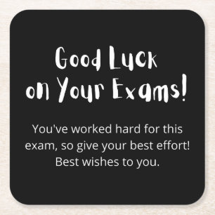 Good Luck on Your Exams. Kartonnen Onderzetters
