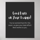 Good Luck on Your Exams. Poster (Voorkant)