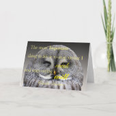 Good Luck Owl Kaart (Voorkant)