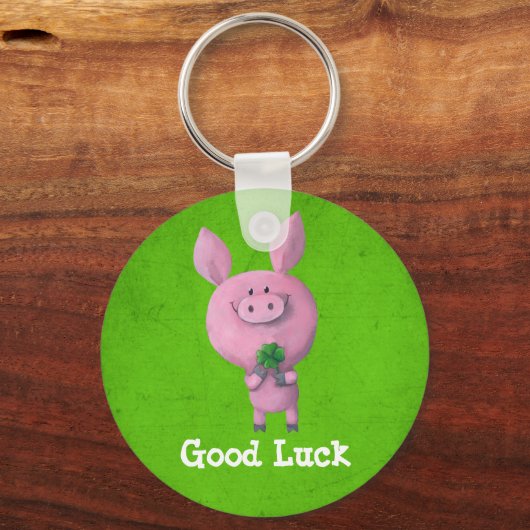 Good Luck Pig Sleutelhanger (Voorkant)