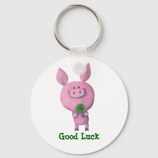 Good Luck Pig Sleutelhanger (Voorkant)