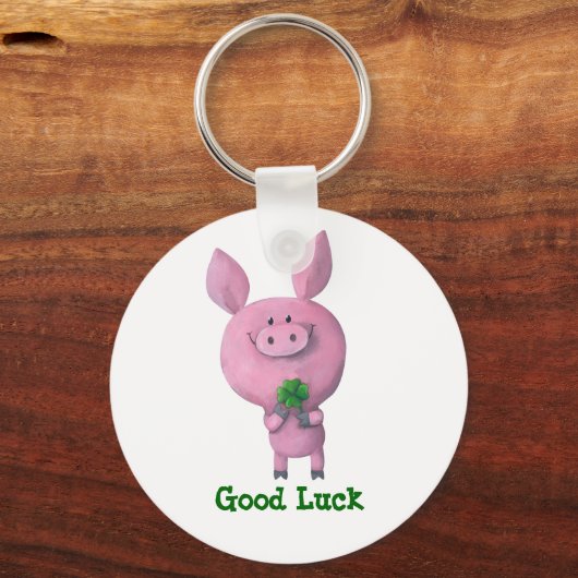 Good Luck Pig Sleutelhanger (Voorkant)
