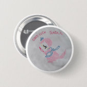 GOOD LUCK SATAN-toets Ronde Button 5,7 Cm (Voorkant /achterkant)