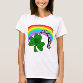 Good Luck Shamrock, Rainbow en Hoefijzer T-Shirt (Voorkant)
