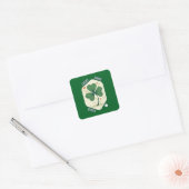 Good Luck Shamrock St Patrick’s Day - Autocolante Vierkante Sticker (Envelop)