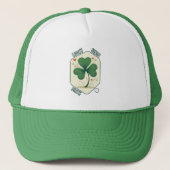 Good Luck Shamrock St Patrick’s Day - boné Trucker Pet (Voorkant)