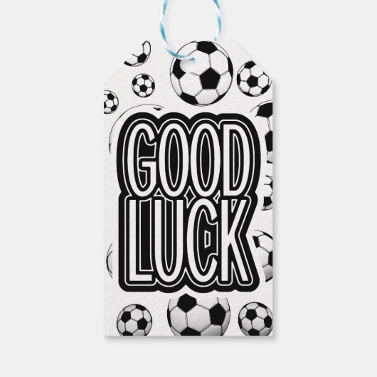 Good Luck - Soccer Cadeaulabel (Achterkant)