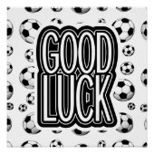 Good Luck - Soccer Poster (Voorkant)