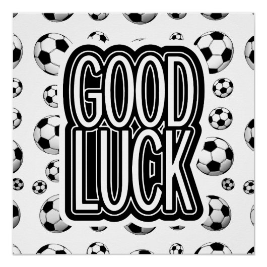 Good Luck - Soccer Poster (Voorkant)