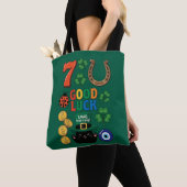 Good Luck Symbols And Funny Cat Tote Bag (Dichtbij)