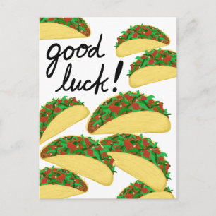 GOOD LUCK Taco Avalanche Delicious Briefkaart