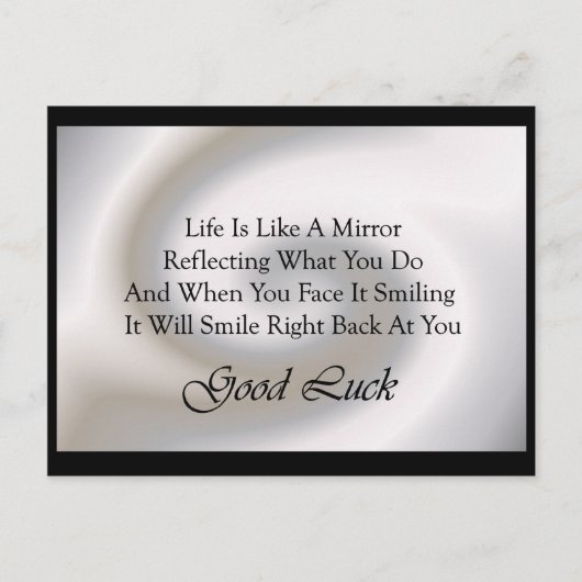 Good Luck Verse Briefkaart (Voorkant)