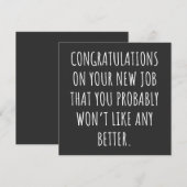 Good luck with the new job kaart (Voorkant / Achterkant)