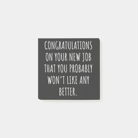 Good luck with the new job post-it® notes (Voorkant)
