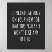 Good luck with the new job poster (Voorkant)