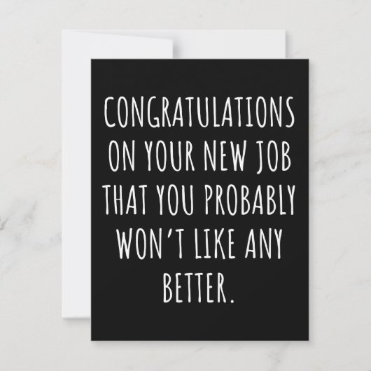 Good luck with the new job save the date (Voorkant)