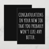 Good luck with the new job save the date (Voorkant / Achterkant)