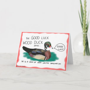 Good Luck Wood Duck kaart